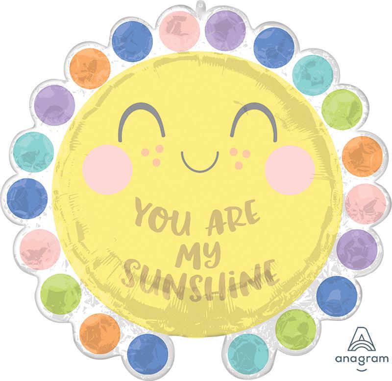 You Are My Sunshine Balloon Bouquet, Sunshine Birthday Balloons, Pastel Rainbow Party, Baby Shower Balloon Bundle, Happy Sunshine Decor