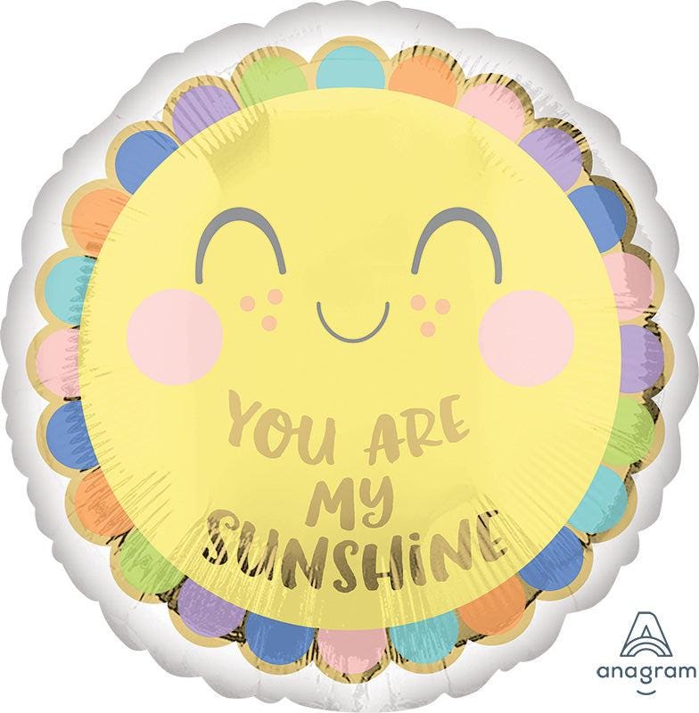 You Are My Sunshine Balloon Bouquet, Sunshine Birthday Balloons, Pastel Rainbow Party, Baby Shower Balloon Bundle, Happy Sunshine Decor