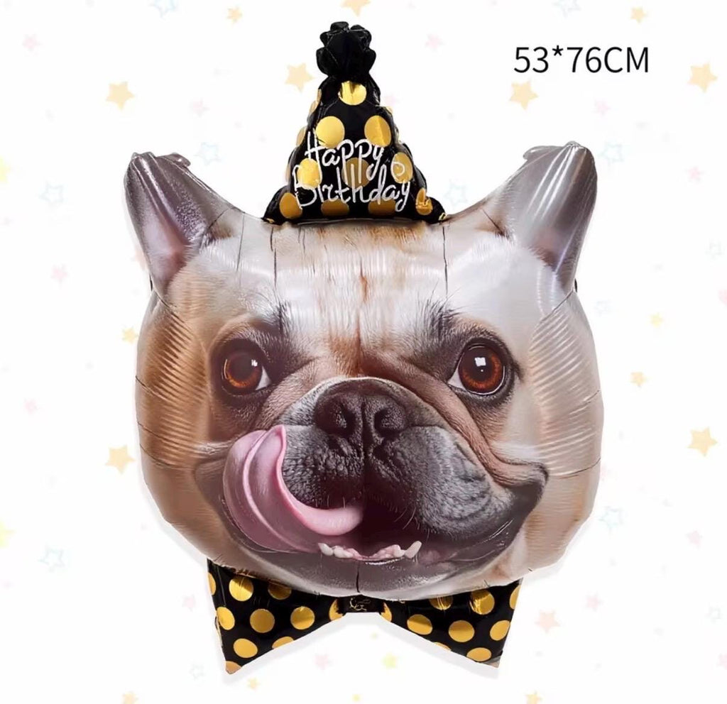 Cat and Dog Birthday Balloon Bouquet, Pet Lover Party Decorations, Puppy and Kitten Balloons, Animal Birthday Decor, 6 Piece Set