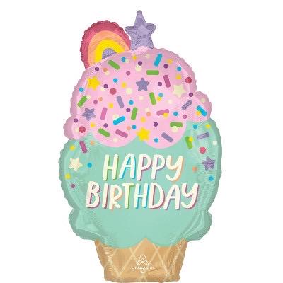 Ice Cream Birthday Balloon Bouquet, Pastel Popsicle Party Balloons, Sweet One Birthday Decor, Ice Cream Party Decorations, 7 Piece Set