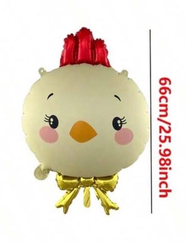 Farm Cow & Hen Balloon Bouquet – 7 Balloons
