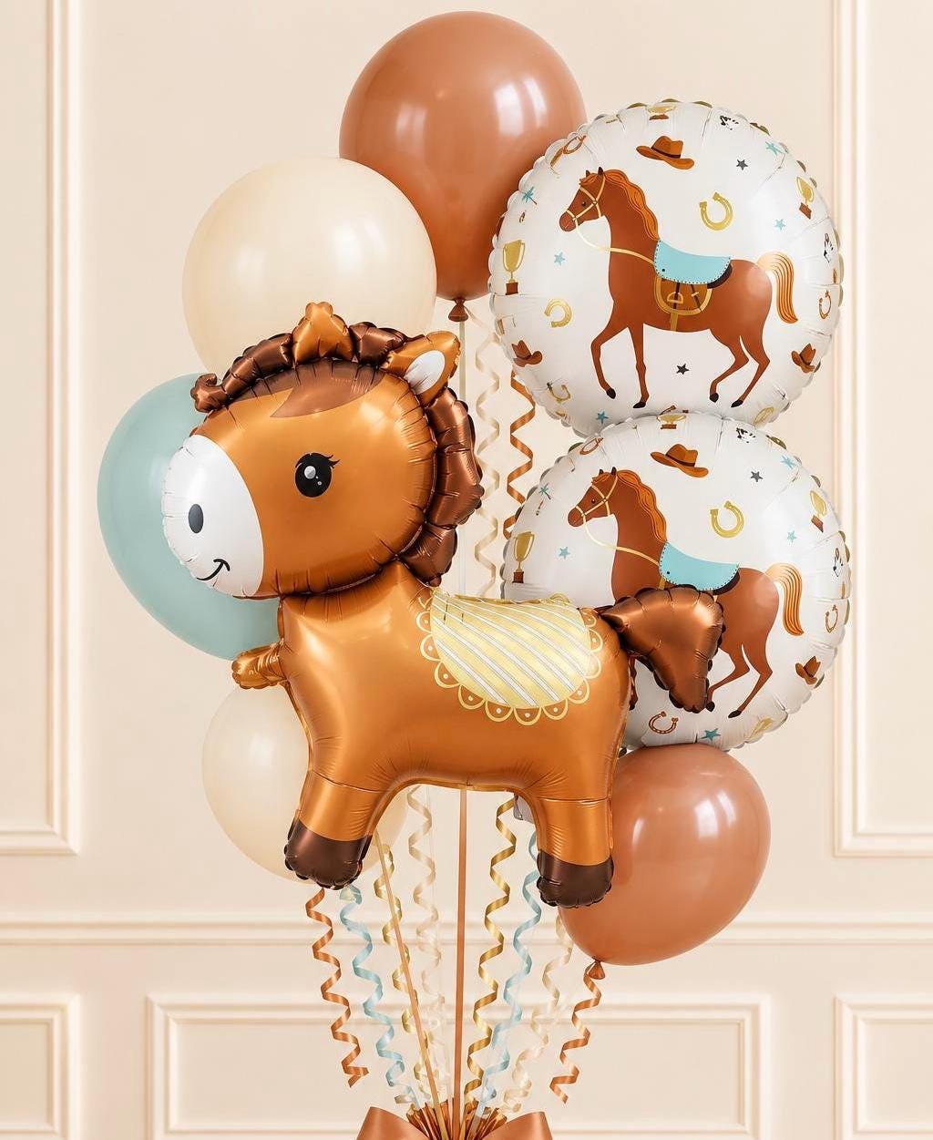 Western Horse Balloon Bouquet | Brown Horse Birthday Balloons | Cowgirl Party Decor | Horse Birthday Party | — Etsy 2026-10-06
